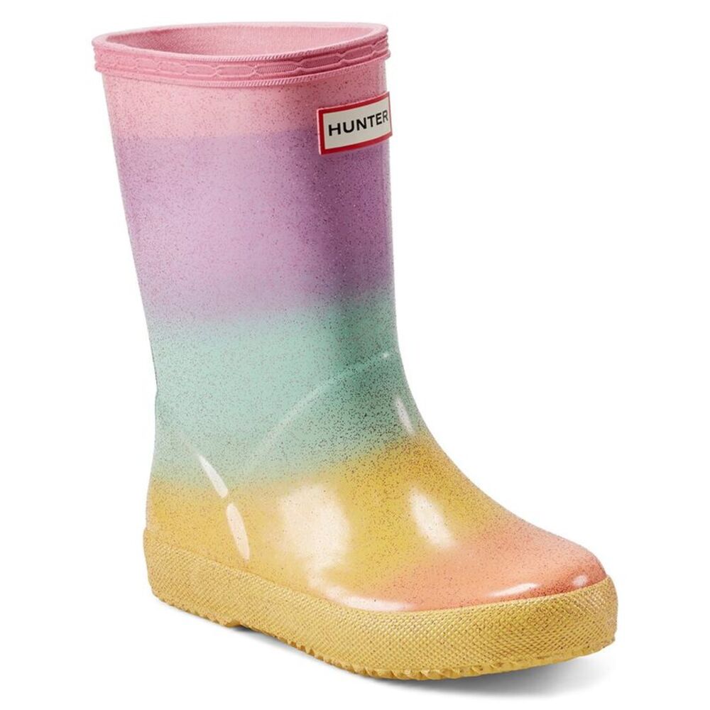 Hunter First Starcloud Rubber Rain Boot, Pink